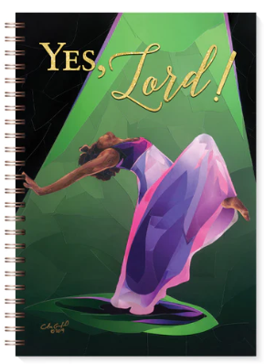 Size: 6.25" x 8.5" /128 pages
Wired Binding
Front Cover Inscription: Yes, Lord!
Daily scripture at top of each page
Artist: Carl Crawford