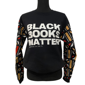 Black Books Matter Custom Sweatshirt (MUDCLOTH2) Black Books Matter Custom Sweatshirt (MUDCLOTH2)