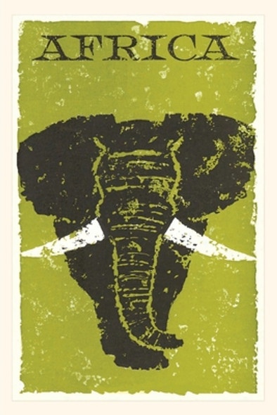 Vintage Journal Africa, Elephant Travel Poster (PB) (2021)