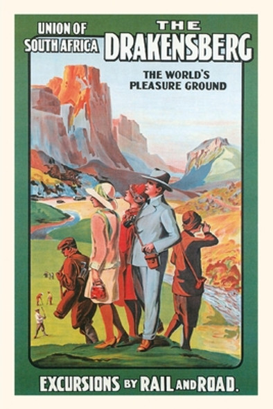 Vintage Journal The Drakensberg, South Africa Travel Poster (PB) (2021)