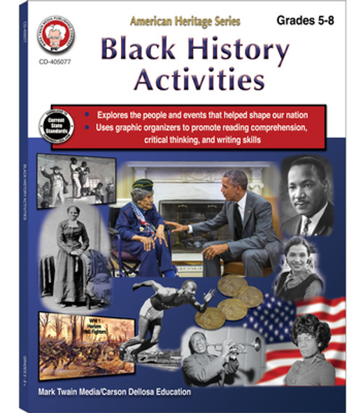 Black History Activities Workbook, Grades 5 - 8: American Heritage Series (PB) (2023)