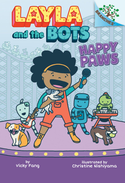 Happy Paws: A Branches Book (Layla and the Bots #1) (Library Edition), 1 #1 (HC) (2020)