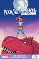 Publisher Marketing:
Collects Moon Girl and Devil Dinosaur #1-12. Lunella Lafayette is a preteen genius who wants to change the world! That job would be a lot easier if she wasn't living in mortal fear of her latent Inhuman gene. Just when she thinks she's found a solution, Lunella's life is turned upside down when a red-scaled beast is teleported from the prehistoric past to a far-fl ung future we call...today! Together they're the most Marvelous Team-Up of all - Moon Girl and Devil Dinosaur! But will they be BFFs forever, or just until DD's dinner time? When the Terrigen Cloud fi nally finds Luna Lafayette, her transformation isn't what you might expect! Plus: The most wanted T. rex in NYC is running out of places to lie low - a problem that won't get any easier when our darling duo undergo a body swap! It's a big change-up that will see Luna spending a freaky Friday (or whatever day it happens to be) as Devil Dinosaur, and vice versa! Luna's got a huge future in the Marvel Universe, if only she can survive the present!