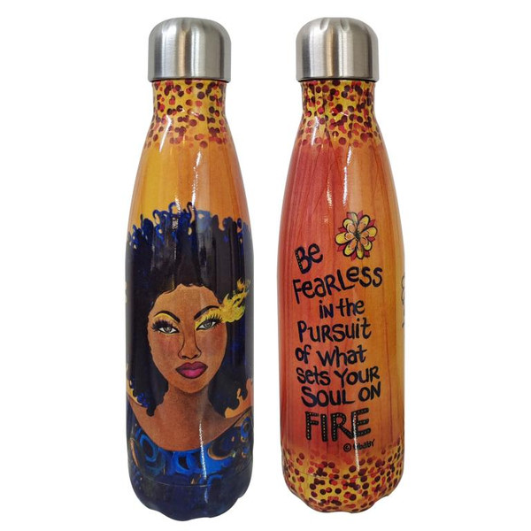 Soul on Fire Stainless Steel Bottle MahoganyBooks