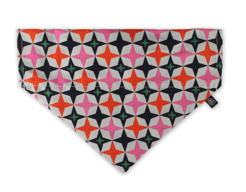 Retro Star Slip-On Dog Bandana