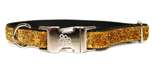 Gold Glitter Dog Collar