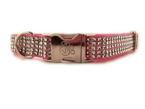 Rose Bling Dog Collar