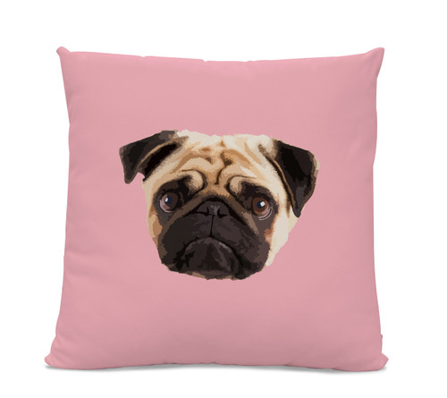 Pug Face Pillow