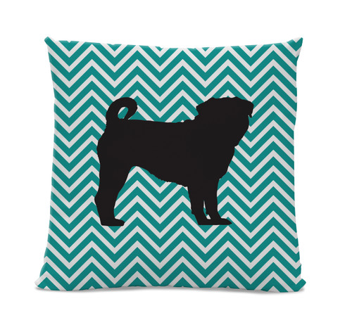 Chevron Pug Pillow