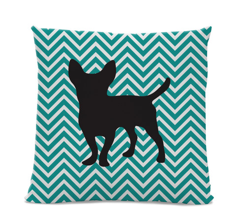 Chevron Chihuahua Pillow