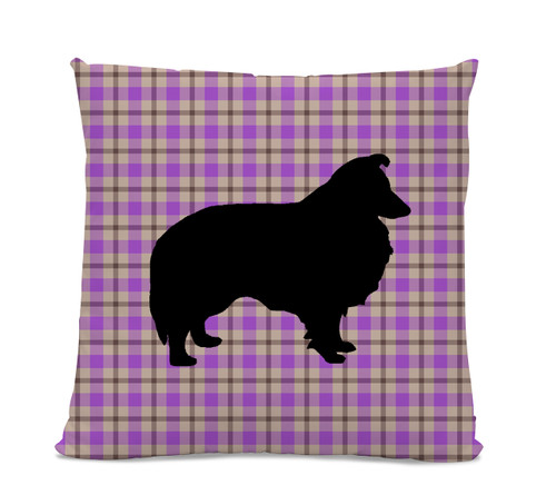 Sheltie Plaid Pillow