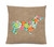 Floral Dachshund Pillow