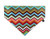 Rainbow Chevron Slip-On Dog Bandana