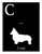 C is for Corgi Alphabet Art Print