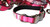Pink Satin Bling Collar and Leash Set