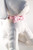 Dog Bow Tie Accessory in Pink + White Dot