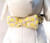 Dog Bow Tie Accessory in Yellow + Gray Dot