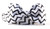 Dog Bow Tie Accessory in Grayscale Chevron