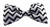 Dog Bow Tie Accessory in Grayscale Chevron