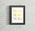 You Me and the Dog Gold Foil Art Print