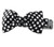 Ebony Dot Bow Tie Dog Collar