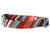 Rainbow Chevron Bow Tie Dog Collar
