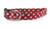 Crimson Dot Bow Tie Dog Collar