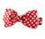 Crimson Dot Bow Tie Dog Collar