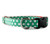 Green and White Dot Bow Tie Dog Collar
