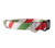 Red and Green Candy Cane Stripe Bow Tie Dog Collar