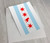 Chicago Flag French Bulldog Greeting Card