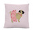 Pug in Pink Tutu Pillow