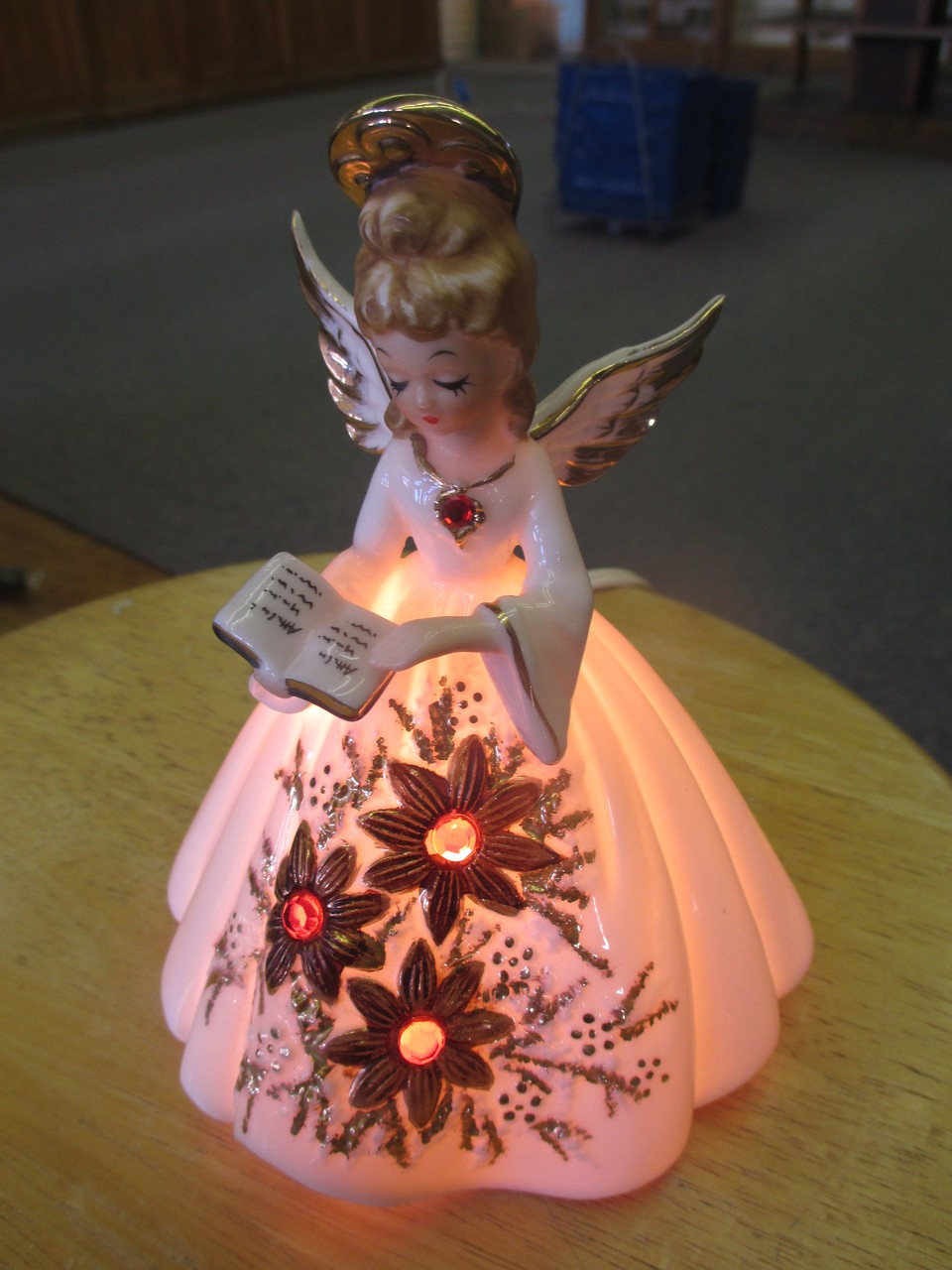 Christmas Angel Night Light Vintage Josef Originals Doll