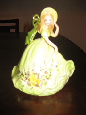 Lady in Lime Green Dress