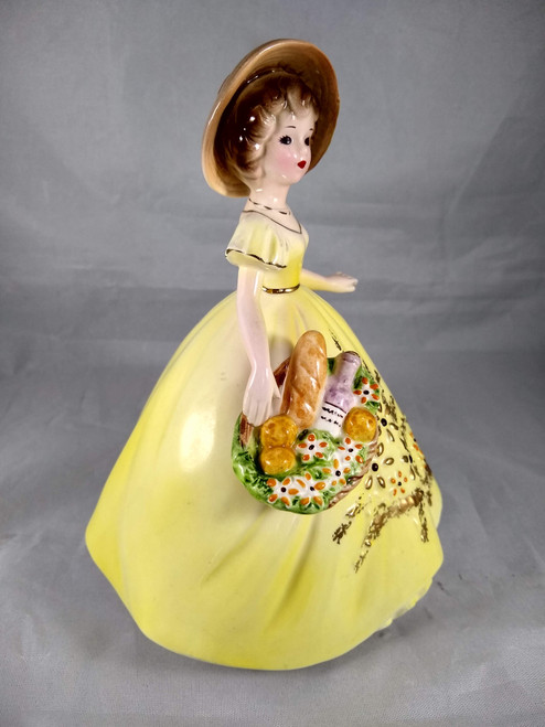 Lady Georgie オルゴール Josef Original George Good Corp July Girl Figurine Yellow