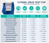 Identify Health 12 Panel Drug Test Cup with PCP - DEVICE INFO AND DETECTION TIMES CHART