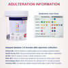 14 Panel Drug Test Cup with a CLIA WAIVED FEN FYL Panel and 6 Adulterations - DrugTect - SIDE ADULTERATION COLOR CARD
