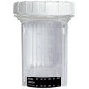 Flat Face 18 Panel Drug Test Cup with CLIA WAIVED Fentanyl Tramadol 6-MAM Panels - DrugTect - BACK SIDE TEMPERATURE STRIP