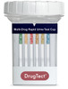 Flat Face 18 Panel Drug Test Cup with CLIA WAIVED Fentanyl Tramadol 6-MAM Panels - DrugTect - COVER