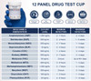 Identify Diagnostics 12 Panel Drug Test Cup - DEVICE INFO AND DETECTION TIMES CHART