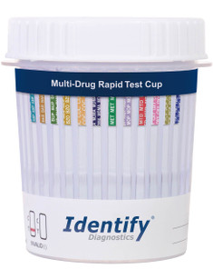 Identify Diagnostics  - 12 Panel Drug Test Cup with BUP - CLIA Waived, OTC Cleared