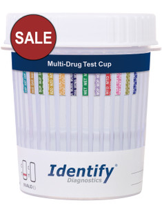 Identify Diagnostics  - 12 Panel Drug Test Cup with BUP - CLIA Waived, OTC Cleared - SALE