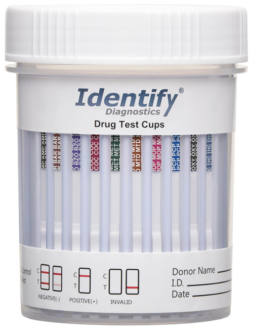 Identify Diagnostics  - 10 Panel Drug Test Cup - CLIA Waived, OTC Cleared