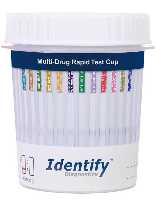 Identify Diagnostics  - 12 Panel Drug Test Cup with BUP - CLIA Waived, OTC Cleared