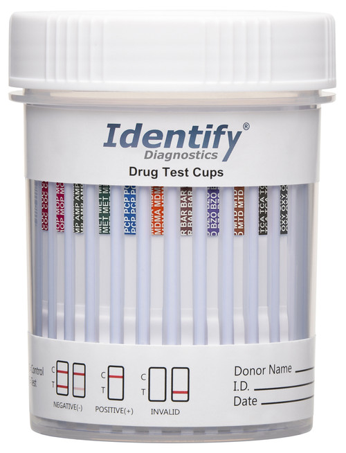 Identify Diagnostics 13 Panel Drug Test Cup - CLIA Waived - OTC Cleared