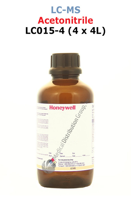 Acetonitrile LC015-4 Honeywell LCMS Medical Distribution Group