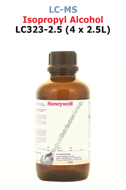 Isopropyl Alcohol LC323-2.5 Honeywell LCMS Medical Distribution Group