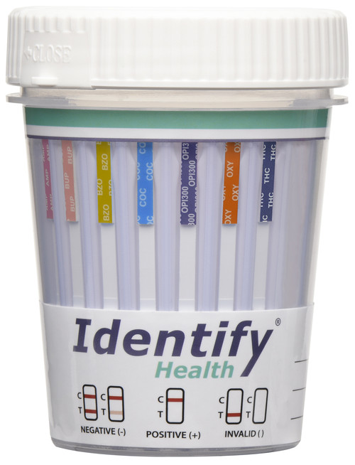 Identify Health  - 7 Panel Drug Test Cup - CLIA Waived, OTC Cleared