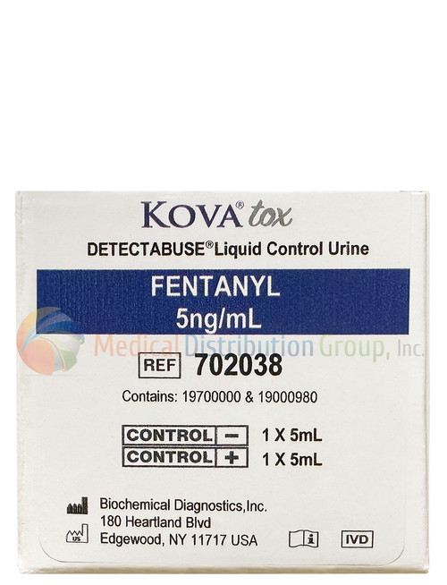 Fentanyl Liquid Control Urine - Negative Positive Set - Kova Tox FEN FYL screening - 702038