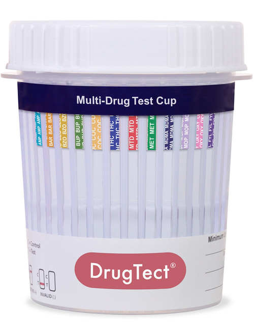 12 Panel Drug Test Cup with a CLIA WAIVED Fentanyl Panel - DrugTect - COVER